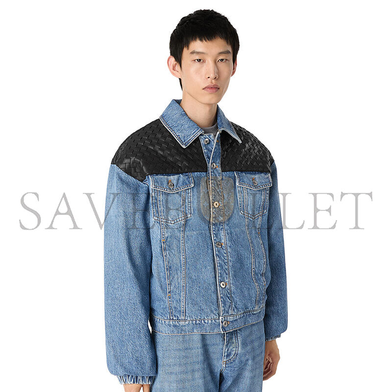 BOTTEGA VENETA VINTAGE INDIGO DENIM JACKET 833896V42W04715